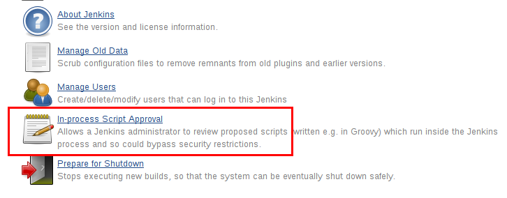 Entering the In-process Script Approval configuration